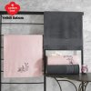 Cotton Box Colorful Hamam Seti Antrasit-Pembe
