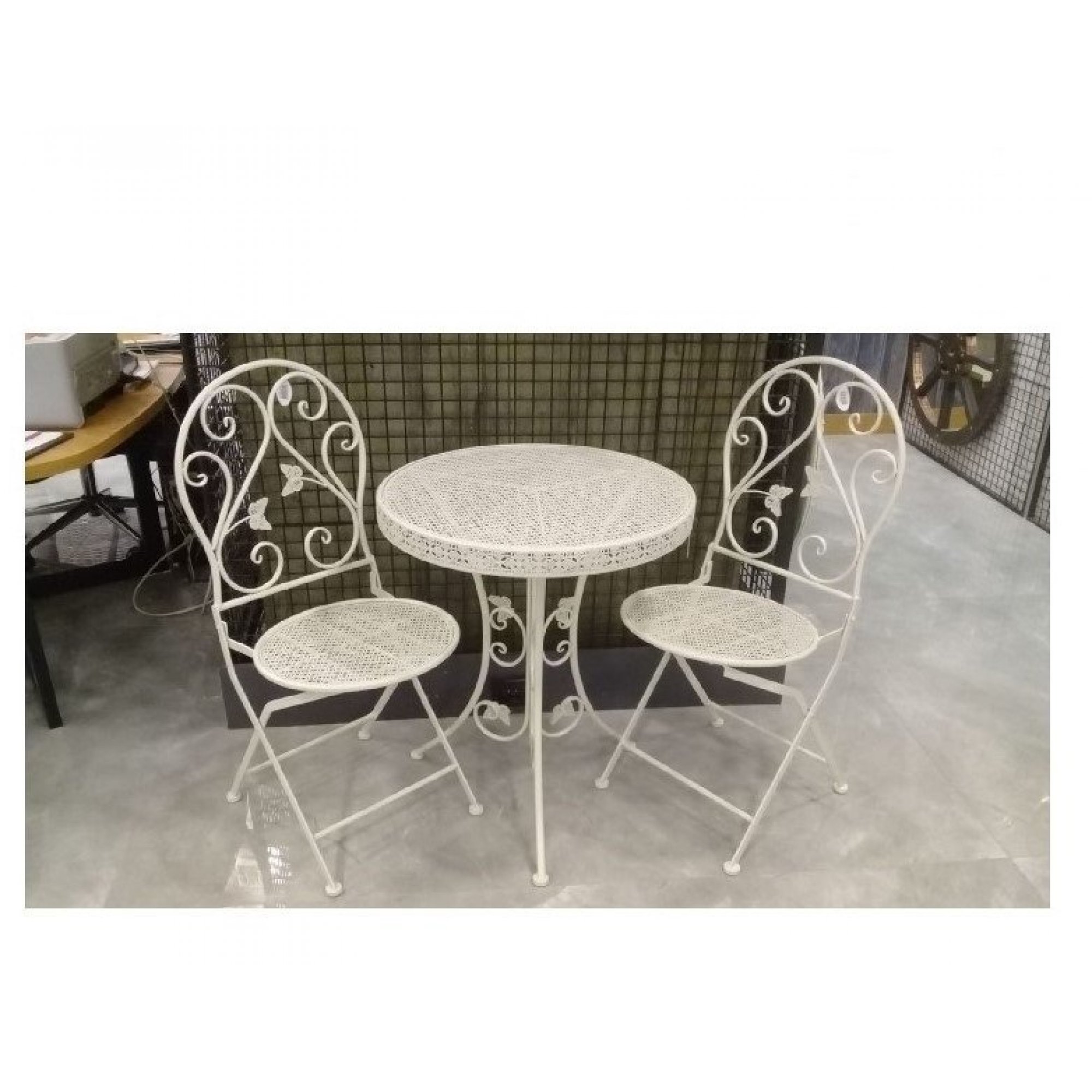 FERFORJE MASA SANDALYE SETİ BEYAZ 0.00 TL + KDV