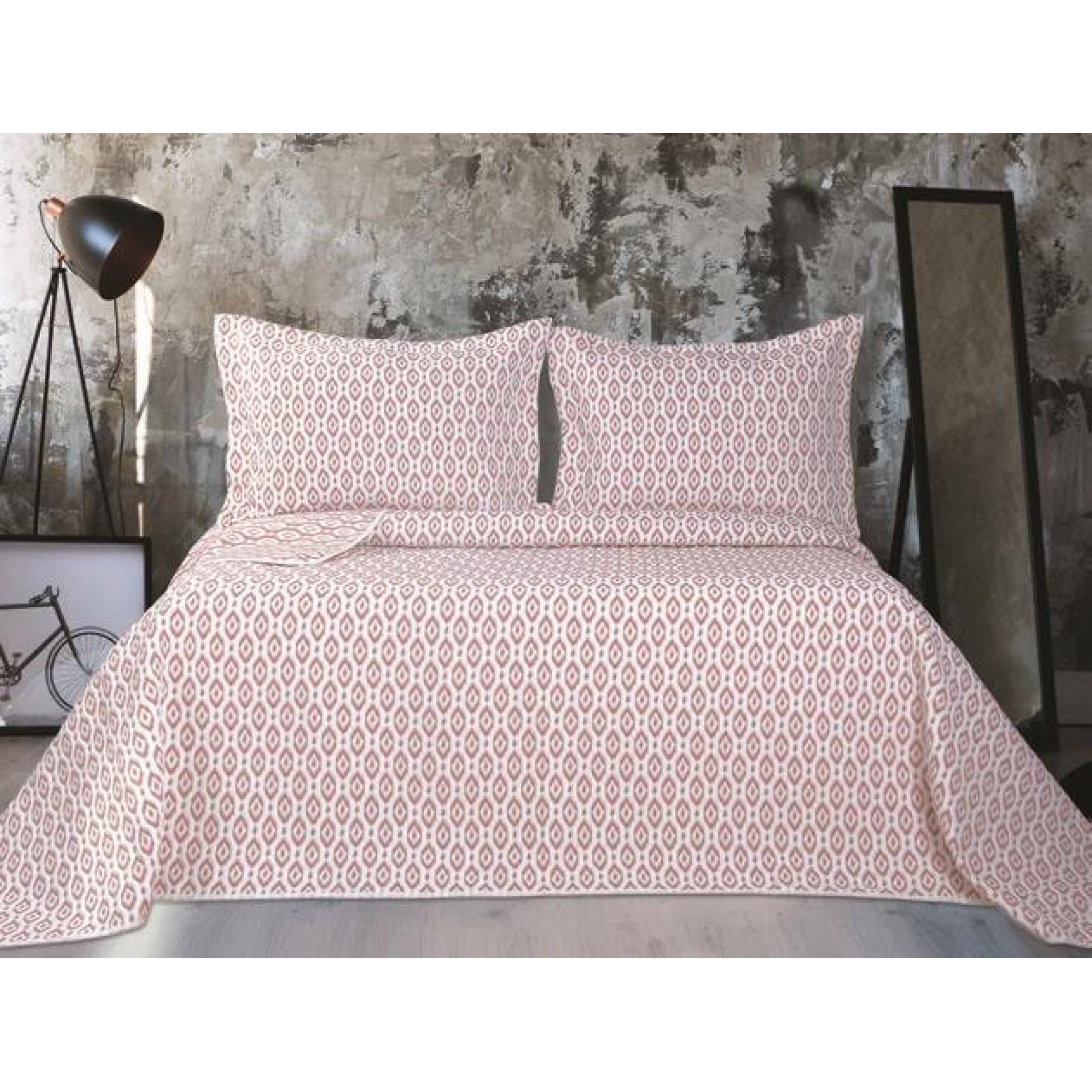 Ozdilek Brokar Etnic Cift Kisilik Yatak Ortusu Kiremit 363 56 Tl Kdv