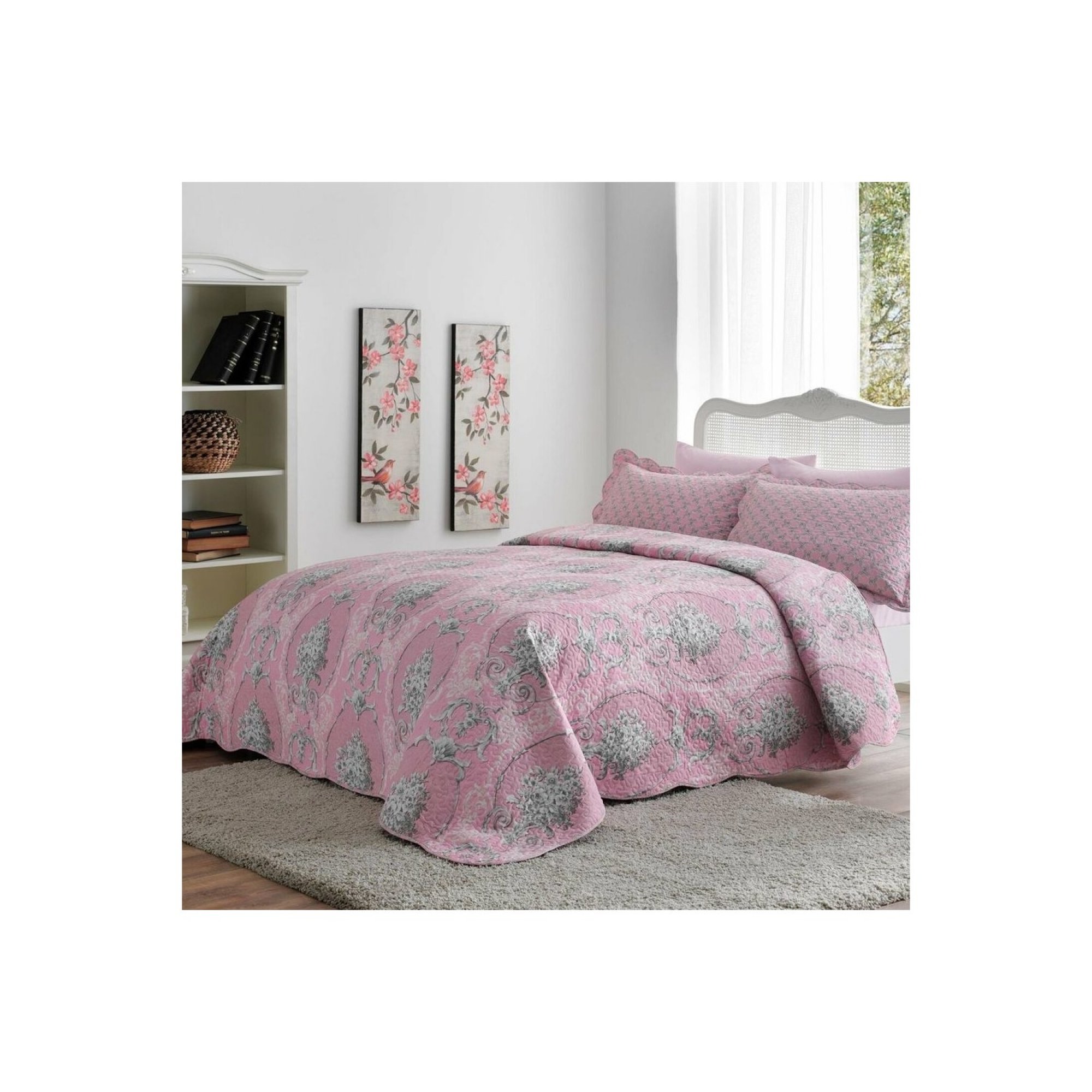 Taç Barok Baskılı Çift Kişilik Yatak Örtüsü 168.64 TL + KDV