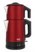 Fakir Chaizen 1800 W Çelik Demlikli Çay Makinesi Kırmızı (Outlet)
